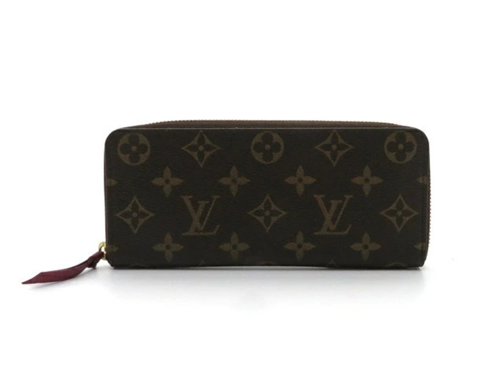 LOUIS VUITTON Portefeuille Clemence Monogram Fuschia Pink